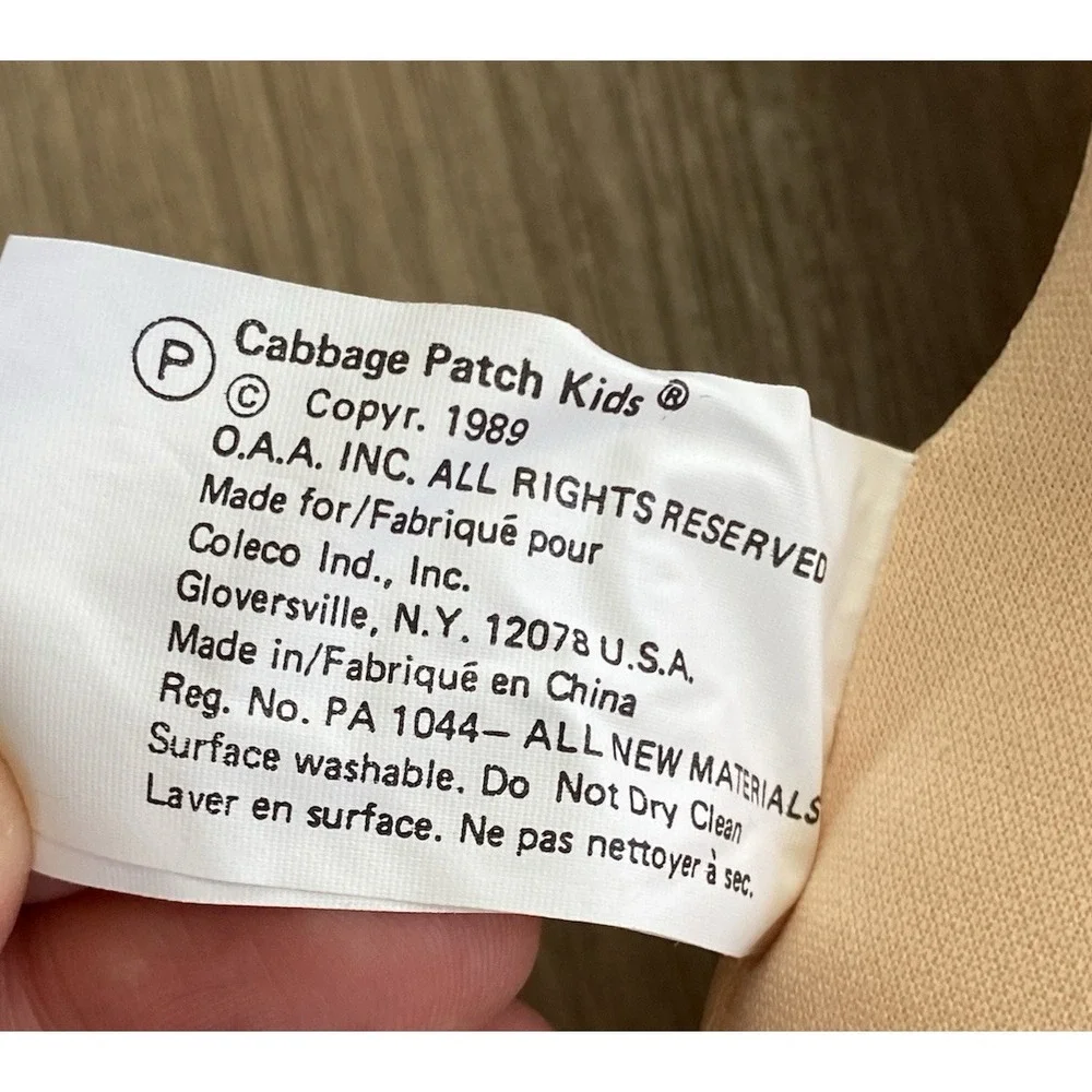 HM 19 Toothy Cabbage Patch Kid Red Hair Boy Designer Line 1989 90s Coleco Box - Picture 7 of 16